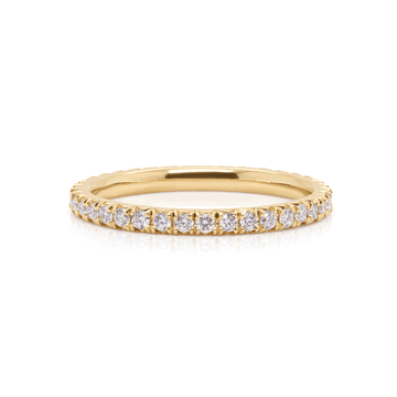 Comet Tail - Yellow Gold Diamond Eternity Ring