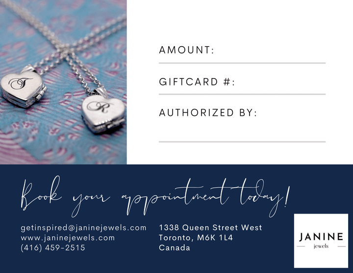 Gift the gift of choice with a Janine Jewels Gift Card!