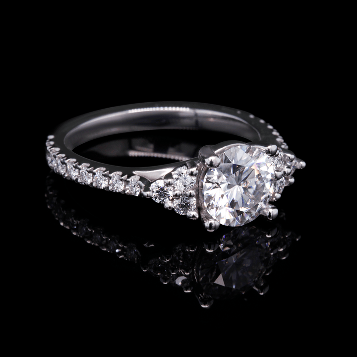 The Mir - Moissanite Engagement Ring