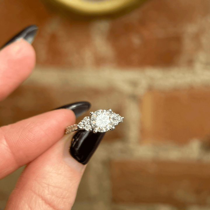 The Mir - Moissanite Engagement Ring