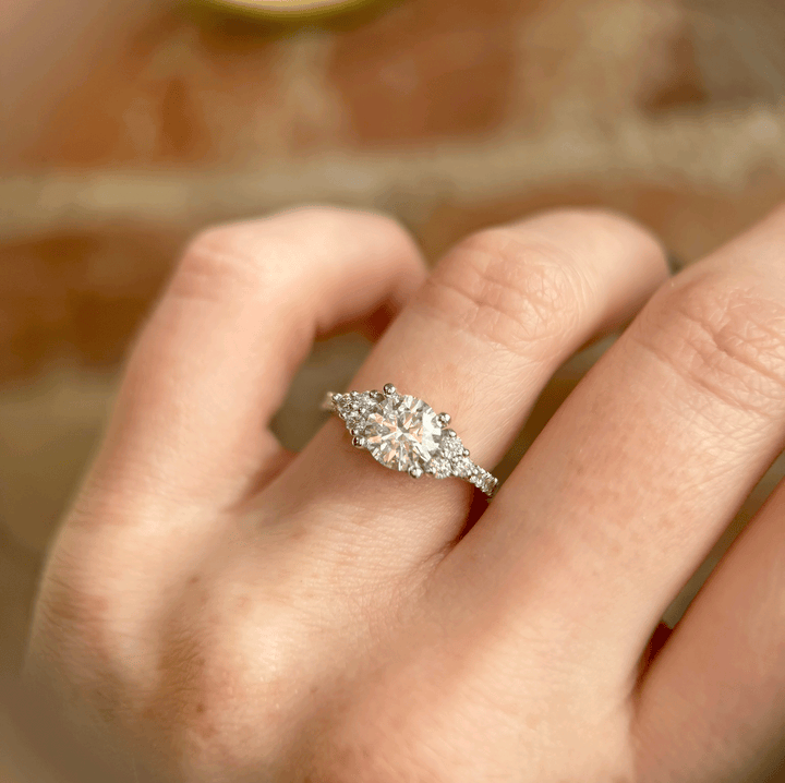 The Mir - Moissanite Engagement Ring