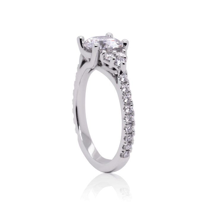 The Mir - Moissanite Engagement Ring