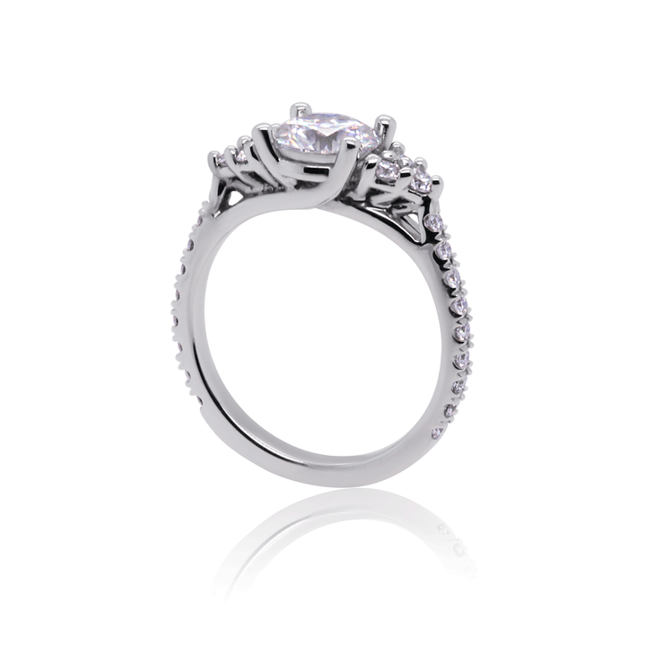 The Mir - Moissanite Engagement Ring